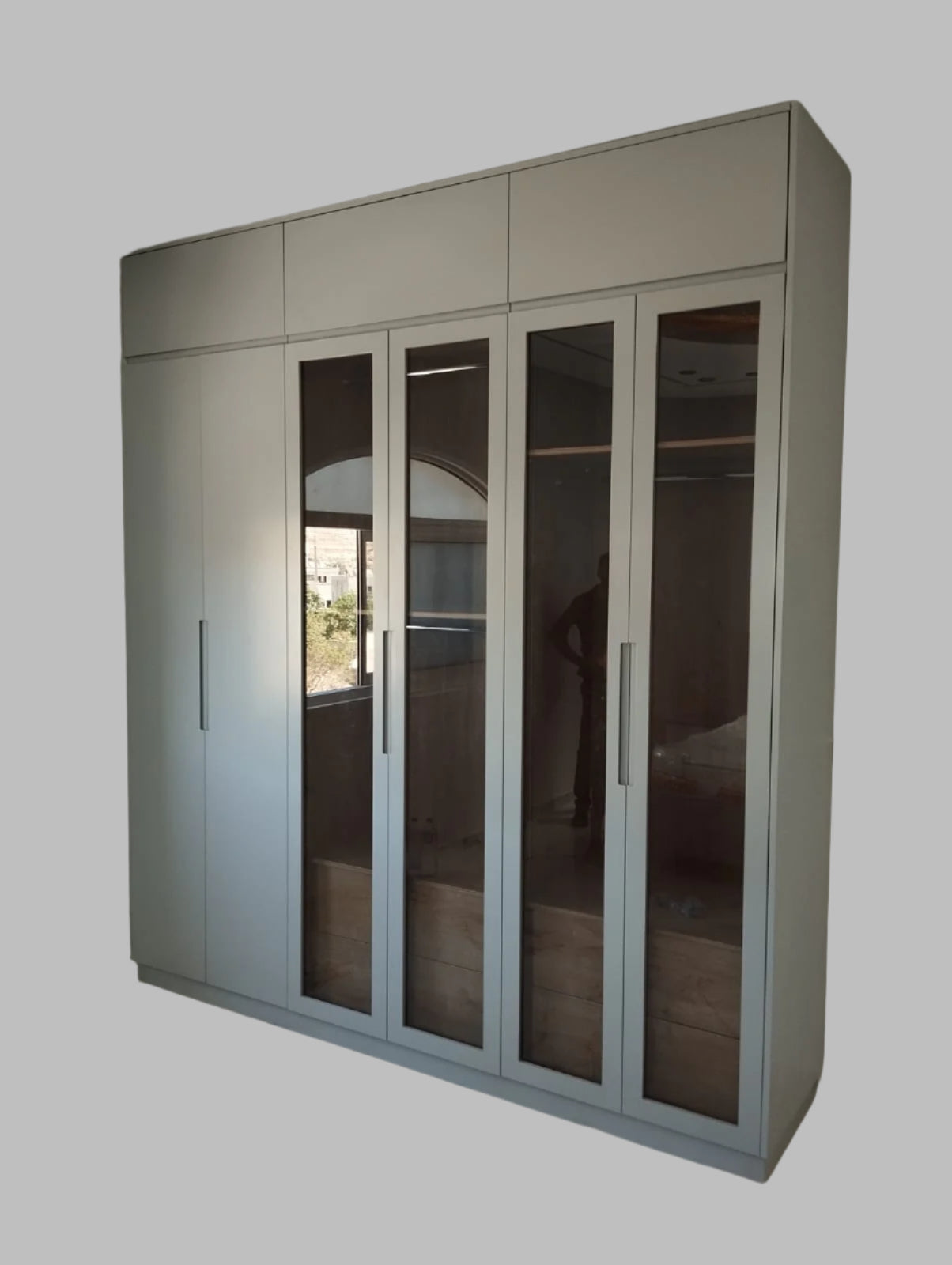 Closet With Glass Doors